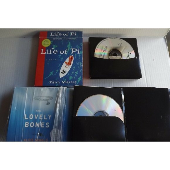 Life of Pi by Yann Martel CD, Unabridged,The Lovely Bones Alice Sebold 9 CDs - Picture 3 of 3